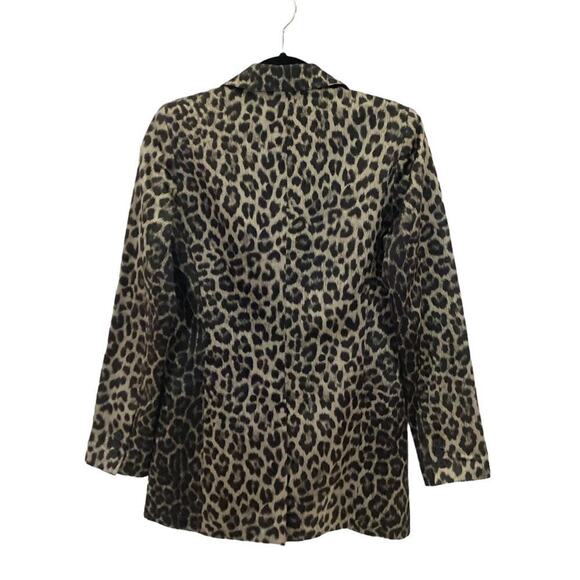 Smythe Original Boyfriend Blazer In Classic Grey Leopard Size 4 - Picture 10 of 11